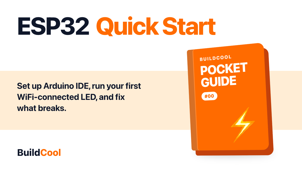 ESP32 Quick Start — Free Pocket Guide