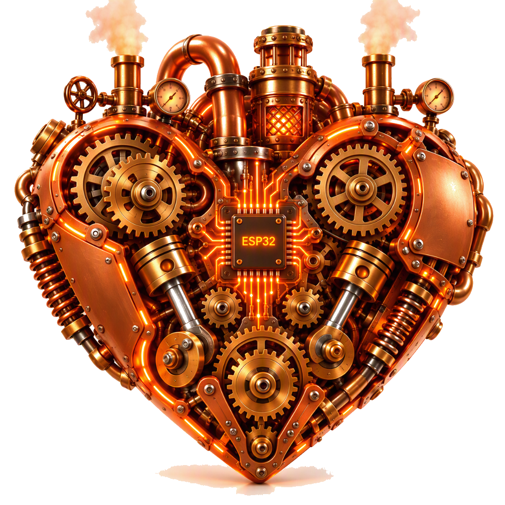 BuildCool — microchip with steampunk gears inside