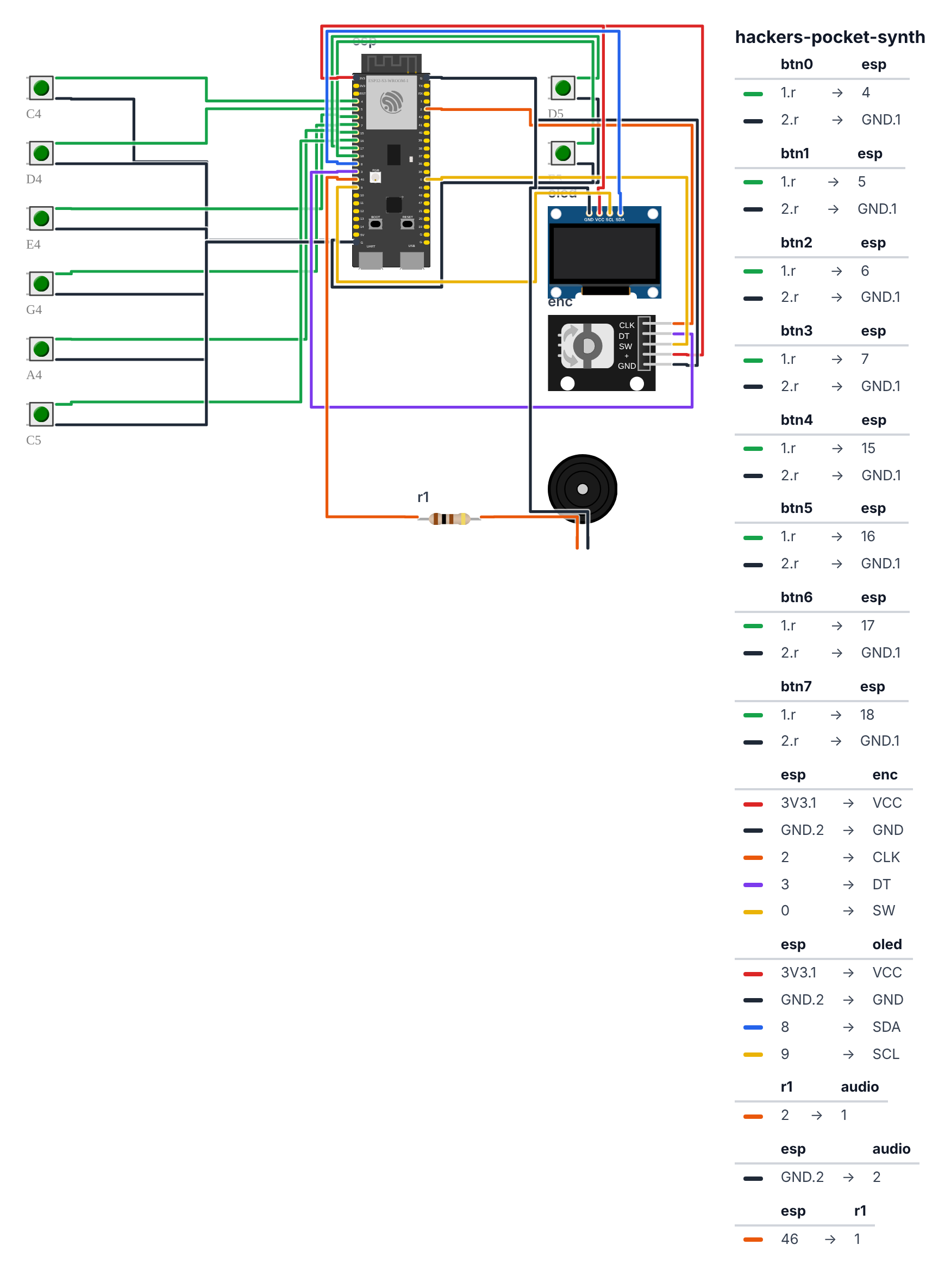 Wiring for Pocket Synth — Build a Teenage